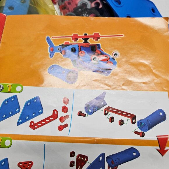 Meccano Multi Models 8180 Build & Play Train Robot Car Helicopter Airplane 5-8 - Picture 15 of 16